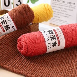 Sợi len Alpaca 100% để đan móc thủ công, làm áo len, áo khoác, khăn choàng, nhuộm màu, mẫu thêu kim chỉ - Product Image 4