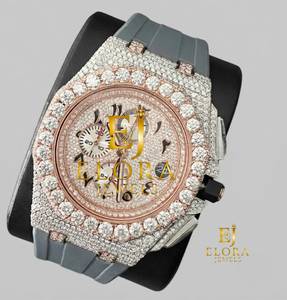 Montre Homme Moissanite Diamant Argentée Luxe Hip Hop Iced Out Tendance Moderne Meilleure Vente Disponible à l'Achat - Product Image 2