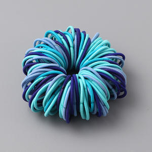 100 pièces/lot, élastiques à cheveux en caoutchouc de couleur bonbon pour filles, bandeaux pour bébés, chouchous, accessoires pour enfants - Product Image 5