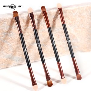 <span class=keywords><strong>Pinceau</strong></span> de <span class=keywords><strong>maquillage</strong></span> pour les yeux et le visage à double face, noir, angulaire, en synthétique, pour le correcteur, l'eye-liner, l'ombre à paupières, les sourcils, de la marque Beauty Planet, en gros - Product Image 2