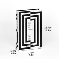 Ensemble de faux livres décoratifs minimalistes nordiques Wabi Sabi pour la décoration artistique et les accents décoratifs, vente en gros de boîtes de livres factices vides
