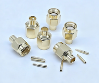 Conector RF SMA Macho o RP-SMA Macho (Pin Hembra) Semi-rígido B3 para Cable RG141 RG402