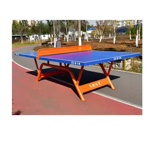 定制标志户外防水乒乓球桌标准SMC材料带定制标志乒乓球桌