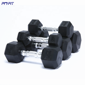 Mancuernas Hexagonales de Goma para Gimnasio, Equipo de Fitness, Levantamiento de Pesas, Mancuernas Hexagonales <span class=keywords><strong>Ziva</strong></span> para Fisicoculturismo - Product Image 5
