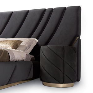 גדול ראש המיטה מודרני מיטה זוגית אמיתי עור מיטת מודרני איטלקי עור יוקרה כפול מלך גודל מיטה - Product Image 4