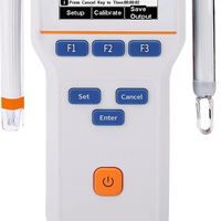 Analizador de calidad del agua multiparámetro de laboratorio Medidor de conductividad de pH portátil con exportación de datos USB