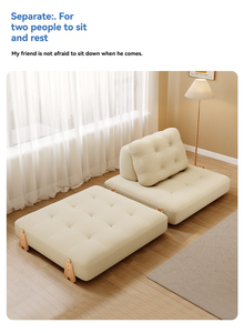 Sofá Cama Moderno Plegable que Ahorra Espacio, Sofá Cama Convertible de 1 Plaza para Oficina y Sala de Estar - Product Image 4