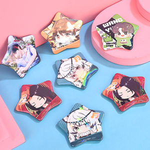 Hình Dạng Ngôi Sao Biểu Tượng Tùy Chỉnh In Ấn Trống Kim Loại Tin Tinplate Trở Lại Thẻ Pin Tùy Chỉnh Tùy Chỉnh In Nhiều Hình Dạng Tinplate Huy Hiệu - Product Image 1