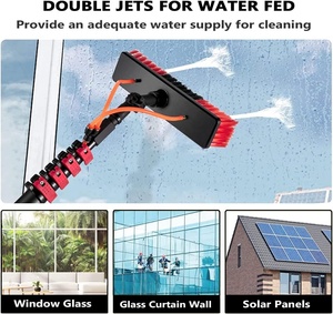 Nước Fed bàn chải với 20ft để 40ft Hợp kim nhôm telescoping cực cho cửa sổ panel năng lượng mặt trời làm sạch - Product Image 3