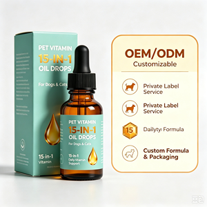 Gotas Vitamínicas <span class=keywords><strong>para</strong></span> <span class=keywords><strong>Perros</strong></span> 15 en 1, Suplemento Premium de Vitaminas y Minerales <span class=keywords><strong>para</strong></span> el Apoyo Diario a la Salud Canina, Suministro al por Mayor OEM ODM - Product Image 1