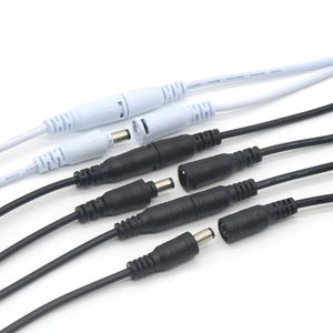 Cable divisor de alimentación CC de 1 hembra a 2 machos de 5.5x2.1mm para cámara CCTV, tira de luz LED, router, conector tipo barril, adaptador - Product Image 2
