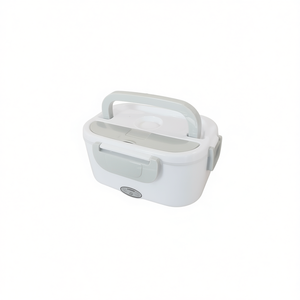 Lonchera eléctrica de 40W con doble compartimento, tapa y cuchara para uso en casa y en el coche. - Product Image 2
