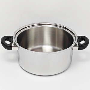 Grande marmite à soupe triplement en acier inoxydable 304 marmite à induction marmite à induction - Product Image 4
