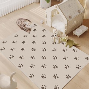 Tapis de sol pliable en PVC pour animaux de compagnie (chats et chiens) – Résistant à l'usure et à la saleté, motif imprimé tendance, sans lavage, accessoire intérieur pour animaux - Product Image 1