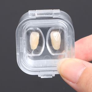 SUNSHING Dental Veneer Storage <b>Box</b> Transparent <b>Denture</b> Display Case with Elastic Membrane for Pillow Crown and False Teeth - Product Image 2