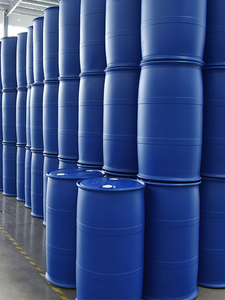 Fût en plastique <span class=keywords><strong>bleu</strong></span> de 200 kg avec anneau métallique, épaissi, à large ouverture, capacité de 200 L, résistant aux acides et aux alcalis, pour le stockage de produits chimiques et d'huiles - Product Image 5