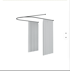 1688 China Factory Direct Sale Best Quality Modern Design U-Shaped Isolation <b>Curtain</b> Beauty Salons Hot Sale Best Source - Product Image 3