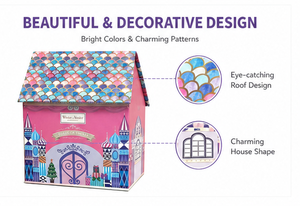 Custom Pink Castle House Shaped Advent <b>Calendar</b> Box with Roof Rigid Cardboard Christmas Blind Box Mystery Packaging for Gift - Product Image 5