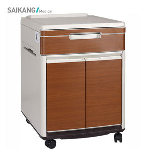 SKS013-1 الطبية المتنقلة السرير خزانة بلاستيك مع العجلات - Product Image 1