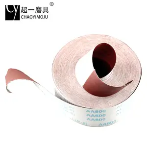 Promocional flexible recorte de papel de lija rollo abrasivo rollos de tela