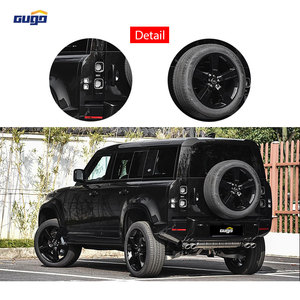 GUGO 2020 ABS New Car Bumpers Black Model Bodykit pour <span class=keywords><strong>LAND</strong></span> <span class=keywords><strong>ROVER</strong></span> DEFENDER Avant et Arrière <span class=keywords><strong>Sport</strong></span> Upgrade Style - Product Image 5