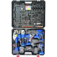 Ensemble de cinq pièces ensemble d'outils électriques sans fil multifonctionnels sans brosse perceuse sans clé batterie au Lithium charge électrique personnalisable