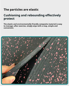 Tapis de sécurité haute densité en EPDM pour salle de sport, poids libres, insonorisation, <span class=keywords><strong>sous</strong></span>-couche stratifiée, rouleaux de revêtement de sol en caoutchouc - Product Image 6