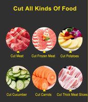 Máquina Cortadora Multifuncional Comercial para Verduras, Frutas y Maíz Congelados, Ideal para Cocina Casera y Hotpot