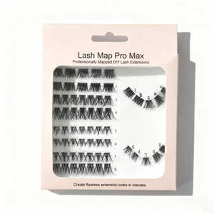 Cils en grappe de luxe réutilisables en faux <span class=keywords><strong>vison</strong></span> noir naturel, faits à la main, légers, pré-mappés, effet wispy, pour la vente en gros, DIY, marque privée, fournisseur - Product Image 3