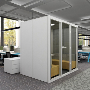 Sang Trọng Hiện Đại Đúc Sẵn Văn Phòng Vỏ Cách Âm Ảnh Gian Hàng & Máy Trạm Bàn Phân Vùng Ngoài Trời Sử Dụng - Product Image 1