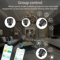 Prise intelligente électrique SIXWGH pour Halloween, prise WiFi EU 16A, commande vocale Alexa Google Home, contrôle à distance par application, programmation, mémoire, hôtel hanté