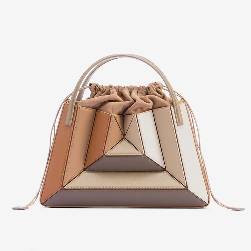 High Quality Modern Women Exclusive Handmade Maze Structure Handbag Luxury Designer Handbag For Women Free Shipping