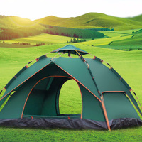 Tente de camping quatre saisons pour 3-4 personnes, facile à monter, imperméable, en tissu Oxford, pour la plage et le terrain, vente en gros
