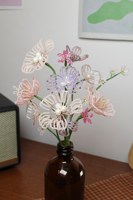 Fleurs artificielles en perles artistiques, fleurs artificielles pour la fête des mères, fleurs artificielles pour la décoration de café et de maison