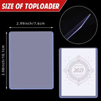 Protège-cartes PVC 3x4 à chargement par le haut pour cartes de baseball, de football, de Commander TCG, Pokémon – Personnalisable pour usage familial