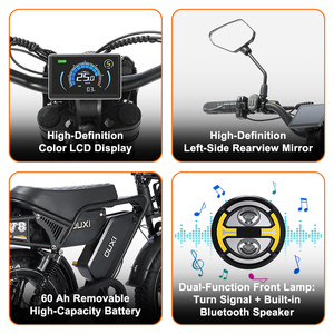 Bicicleta de Carga Eléctrica OUXI para UE y EE. UU. con Motor Trasero de 500W/750W, Bicicleta Eléctrica de Carga, Bicicleta Eléctrica de Montaña V8 - Product Image 3