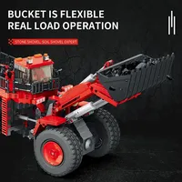 Reobrix 22010 D11 Bulldozer, Vehículo de Ingeniería a Control Remoto, Modelo de Coche RC, Bloques de Construcción, Juguetes DIY para Niños, Regalos, Sets de Bloques de Construcción