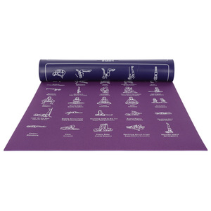 Tapis de Yoga pliable en chine, tapis de Yoga en caoutchouc naturel Pu écologique imprimé personnalisé pour voyage - Product Image 6