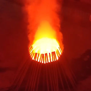 Lampe à flamme verticale simulée Feu de joie Fête Feu de camp Lumineux Chêne Motif Lumière Ouverture Cérémonie Bar Éclairage de scène - Product Image 3