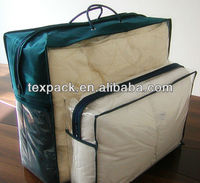 Ensembles de literie Non tissés, sac d'emballage pour couette, couette, couverture, avec fermeture éclair, 100 pièces