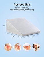 Bettkeil kissen für nach der Operation Memory Foam Kühlkeil kissen mit Tragegriff Dreieck Schaum kissen Wasch barer Bezug