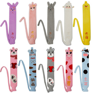 New long, retractable, <b>water</b>-fillable <b>hot</b> <b>water</b> <b>bottle</b> for warming beds and the whole body; plush cartoon knitted removable and - Product Image 5