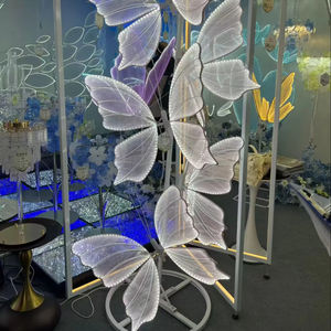 Alas de Tul de Mariposa de Cuatro Hojas de Alta Calidad, Simulación de Mariposa Luminosa, Luces Decorativas para Boda, Accesorios para Boda, Lámparas. - Product Image 1