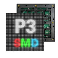 Módulo de Pantalla LED para Exteriores P3 192*192, Panel de Pantalla LED Impermeable de Alto Brillo para Publicidad