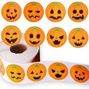 Autocollant Citrouille d'Halloween 1,5 Pouce Imperméable Auto-adhésif pour Fête, Enveloppe, Scrapbook, Étiquette de <span class=keywords><strong>Carte</strong></span> de Vœux, Sac de Bonbons - Product Image 1