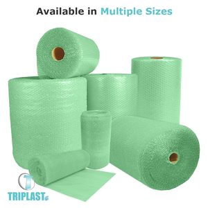 <span class=keywords><strong>Rouleau</strong></span> de film à bulles d'air en polyéthylène basse densité biodégradable Triplast vert 300 mm x 10 m, rembourrage à bulles d'air <span class=keywords><strong>pour</strong></span> déménagement - Product Image 6