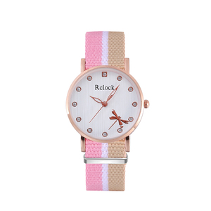 Bracelet de montre multicolore tricoté en toile élégante <span class=keywords><strong>belle</strong></span> montre à quartz pour femme bas prix accepte les montres personnalisées - Product Image 2