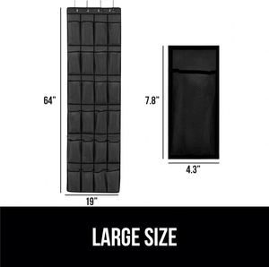 Best Selling Foldable 24 Mesh Pockets Behind Door Hanger Organizer Black Fabric <b>Storage</b> Bags for <b>Shoes</b> - Product Image 2