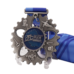 Medalla de aleación fundida a presión con logotipo personalizado directo de fábrica, sin pedido mínimo, soporte para premio de moneda impreso UV para fiesta de competición deportiva - Product Image 4