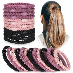 Juego de coleteros elásticos trenzados de alta elasticidad <span class=keywords><strong>para</strong></span> niñas, ideales <span class=keywords><strong>para</strong></span> venta al por menor, ¡los más vendidos transfronterizos! - Product Image 5